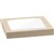 BIOPAK BIOBOARD CATERING TRAY WINDOW LID SMALL BROWN PACK 100