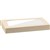 BIOPAK BIOBOARD CATERING TRAY WINDOW LID EXTRA SMALL BROWN PACK 100
