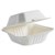 BIOPAK BIOCANE CLAMSHELL 150 X 150 X 80MM WHITE PACK 125