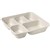 BIOPAK BIOCANE TAKEAWAY BASE 5 COMPARTMENT LARGE NATURAL PACK 75