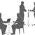 VISIONCHART HEIGHT ADJUSTABLE BREAKROOM TABLE ROUND 800MM WHITE