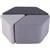 BURO YORK OTTOMAN SET GREYCHARCOAL