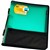 BANTEX ZIPPER RING BINDER FOLIO PP 2R 25MM A4 GREEN