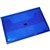 FOLDERMATE DOCUMENT WALLET POP GEAR PP HOOK AND LOOP CLOSURE FOOLSCAP BLUE