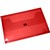 FOLDERMATE DOCUMENT WALLET POP GEAR PP HOOK AND LOOP CLOSURE FOOLSCAP PINK