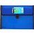 FOLDERMATE POP GEAR EXPANDING FILE 13 POCKET BUCKLE CLOSURE A4 BLUE