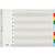 BANTEX PP INDEX DIVIDER 110 TAB LANDSCAPE A3 COLOURED