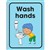 DURUS WALL SIGN WASH HANDS 225 X 300MM