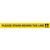 DURUS HARD FLOOR STRIPS PLEASE STAND BEHIND THE LINE 50 X 500MM YELLOW PACK 5