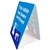 DURUS TENT STAND THIS TABLE HAS BEEN SANITISED 100 X 150MM BLUEWHITE