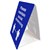 DURUS TENT STAND SOCIAL DISTANCE 100 X 150MM BLUEWHITE