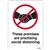 DURUS SELF ADHESIVE DECAL THESE PREMISES ARE PRACTISING SOCIAL DISTANCE 105 X 148MM BLACKRED PACK 2
