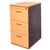 RAPID WORKER FILING CABINET 3 DRAWER 465 X 600 X 998MM BEECHIRONSTONE