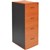 RAPID WORKER FILING CABINET 4 DRAWER 465 X 600 X 1300MM CHERRYIRONSTONE