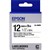 EPSON LABELWORKS LK TAPE 12MM X 9M BLACK ON WHITE