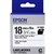 EPSON LABELWORKS LK TAPE 18MM X 9M BLACK ON WHITE
