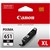 CANON CLI651XLBK INK CARTRIDGE HIGH YIELD BLACK