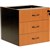 RAPID WORKER FIXED DESK PEDESTAL 3 DRAWER LOCKABLE 465 X 447 X 454MM BEECHIRONSTONE