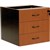 RAPID WORKER FIXED DESK PEDESTAL 3 DRAWER LOCKABLE 465 X 447 X 454MM CHERRYIRONSTONE
