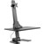 ERGOVIDA SINGLE MONITOR ELECTRIC VERTICAL BAR DESKTOP SITSTAND WORKSTATION BLACK
