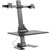 ERGOVIDA DUAL MONITOR ELECTRIC VERTICAL BAR DESKTOP SITSTAND WORKSTATION BLACK