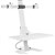 ERGOVIDA DUAL MONITOR ELECTRIC VERTICAL BAR DESKTOP SITSTAND WORKSTATION WHITE