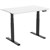 ERGOVIDA EED623D ELECTRIC SITSTAND DESK 1500 X 750MM BLACKWHITE