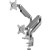ERGOVIDA DUAL MONITOR ARM MECHANICAL SPRING METALLIC GREY