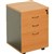RAPID WORKER MOBILE PEDESTAL 3 DRAWER 690 X 465 X 447MM CHERRYIRONSTONE