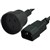 COMSOL POWER CABLE IECC14 MALE TO 3PIN AUS FEMALE 15M BLACK