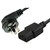 COMSOL MAINS OUTLET POWER CABLE RIGHT ANGLE 3PIN AUS MALE TO IECC13 FEMALE 2M BLACK
