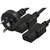 COMSOL MAINS OUTLET POWER SPLITTER CABLE 1 X 3PIN AUS MALE TO 2 X IECC13 FEMALE 2M BLACK