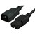 COMSOL HIGH TEMPERATURE POWER CABLE IECC14 MALE TO IECC15 FEMALE 1M BLACK