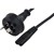 COMSOL MAINS OUTLET POWER CABLE 2PIN AUS MALE TO C7 FEMALE FIGURE8 2M BLACK