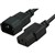 COMSOL POWER EXTENSION CABLE IECC13 FEMALE TO IECC14 MALE 3M BLACK