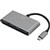 KLIK 4PORT HUB USBC TO USBA 30 SILVER