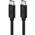 KLIK THUNDERBOLT 3 USBC TO USBC CABLE 500MM BLACK