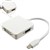 COMSOL MINI DISPLAYPORT ADAPTER MALE TO VGA  DVI  HDMI 200MM WHITE