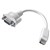 COMSOL MINI ADAPTER DVI MALE TO VGA FEMALE 200MM WHITE