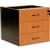 RAPID WORKER FIXED DESK RETURN PEDESTAL 3 DRAWER LOCKABLE 465 X 370 X 454MM BEECHIRONSTONE