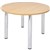 RAPID WORKER ROUND MEETING TABLE 4LEG 900MM BEECHCHROME