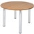 RAPID WORKER ROUND MEETING TABLE 4LEG 900MM CHERRYCHROME