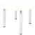 RAPID WORKER ROUND MEETING TABLE 4LEG 900MM NATURAL WHITECHROME