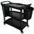 CLEANLINK UTILITY TROLLEY 3 TIER WITH BUCKETS BLACK