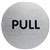 DURABLE PICTOGRAM SIGN PULL 65MM STAINLESS STEEL