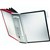 DURABLE SHERPA WALL DISPLAY 10 PANELS A4 BLACKRED