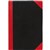 BLACK AND RED NOTEBOOK CASEBOUND RULED 200 PAGE A4