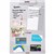 JUSTICK ELECTRO ADHESION NOTICE BOARD MINI WITH OVERLAY WHITE