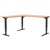 CONSET 50143 ELECTRIC HEIGHT ADJUSTABLE LSHAPED DESK 1800 X 800MM  1800 X 600MM BEECHBLACK