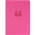 COLLINS EDGE NOTEBOOK RULED 240 PAGE RAINBOW EDGING A5 PINK